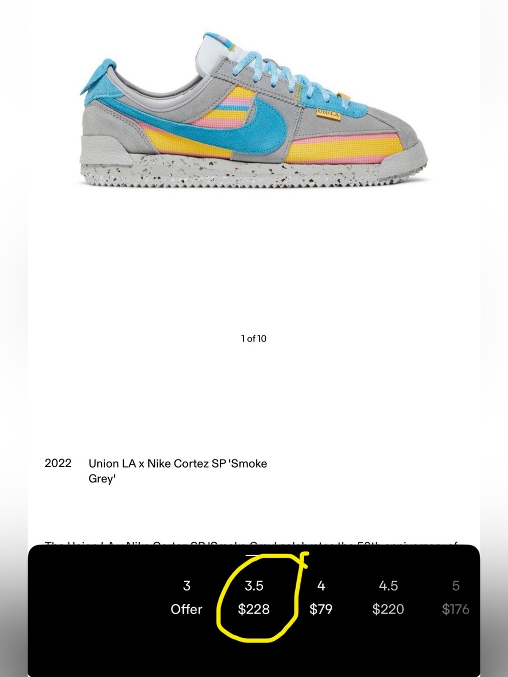 Union LA x Nike Cortez SP “Smoke Grey”… - Picture 11 of 11